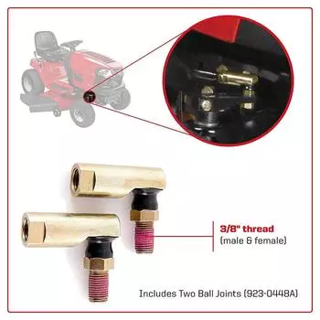 1 пара шаровых шарниров наконечников рулевой тяги 723-0448 для MTD Cub Cadet Toro112-0917 газонокосилки садовые тракторы запасные части аксессуары