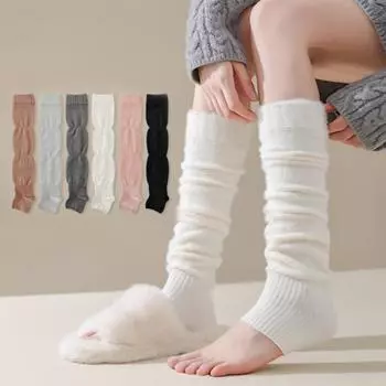 1 пара шерстяных носков в стиле степпинга, сохраняющие тепло, носки для икр, мягкие