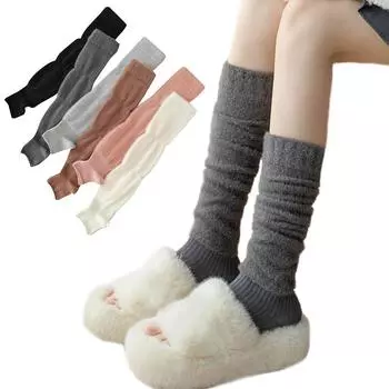 1 пара шерстяных носков в стиле степпинга, сохраняющие тепло, носки для икр, мягкие