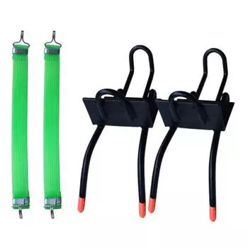 1 пара шипов для лазания по деревьям, портативные противоскользящие ботинки с кошачьими когтями, регулируемая посадка, инструмент для лазания по деревьям для работы на деревьях A чёрный