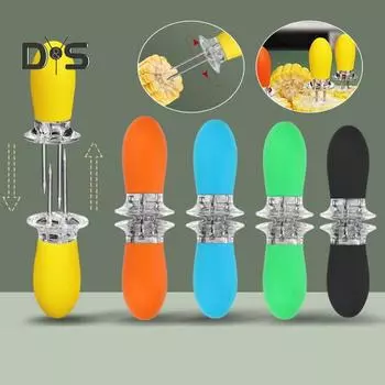 1 пара широко используемых держателей для кукурузы, многоразовая прочная вилка для кукурузы в початках для барбекю, шампур жёлтый