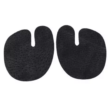 1 пара шлепанцев, подушечка для передней части стопы, предотвращающая натирание кожи, противоскользящая, самоклеящаяся кожаная плюсневая подушечка чёрный