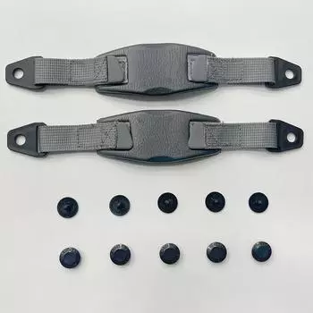 1 пара шлепанцев с задним ремешком и фиксированной пряжкой, серые