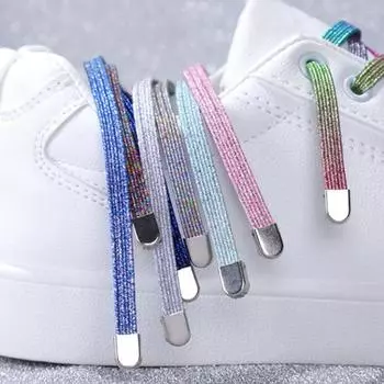 1 пара шнурков эластичные регулируемые полиэстеровые эластичные универсальные шнурки без завязок для кроссовок 23