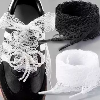 1 пара шнурков для ботинок, повседневные модные ленточные эластичные шнурки из полиэстера, шнурки своими руками 120/140 см 120cm белый