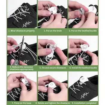 1 пара шнурков для кроссовок, эластичные шнурки без завязок, растягивающиеся шнурки с замком as the picture