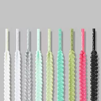 1 пара шнурков для обуви, новые повседневные кроссовки, теннисные плоские шнурки, модные шнурки-веревки для обуви 120/140/160 см, аксессуары для обуви 120cm чёрный