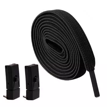 1 пара шнурков с застежкой без завязок, плоские эластичные шнурки, аксессуары для обуви