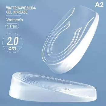 1 пара силиконовых гелей, увеличивающая высоту стелька, подтягивающая пятку, защита для ухода за ногами 8.5x5.5x2cm