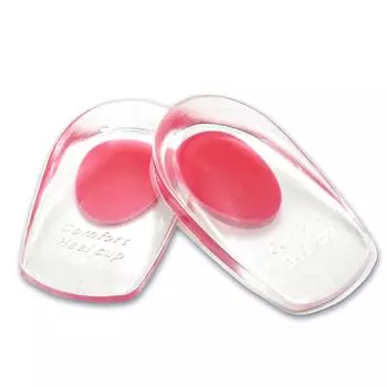 1 пара силиконовых гелевых накладок на пятки, вставки для обуви, мягкие противоскользящие стельки для снятия боли в ногах, подушка Red