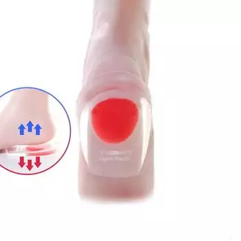 1 пара силиконовых гелевых подушек для пятки, облегчения боли в ногах, ухода за стелькой на половину пятки