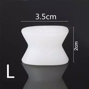 1 пара силиконовых гелевых разделителей пальцев ног, выпрямитель-выпрямитель L