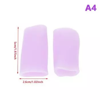 1 пара силиконовых гелевых трубок для ухода за ногами, корректор мозолей и волдырей, протектор мизинца, костный бандаж, поддержка