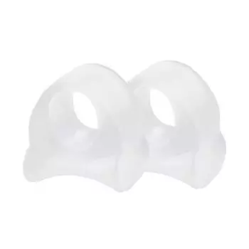 1 пара силиконовых накладок для ухода за ногами, ортопедические разделители для пальцев, сепаратор для пальцев, корректирующая подушечка, инструмент для ухода за ногами S прозрачный