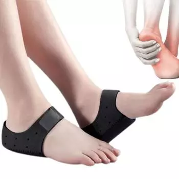 1 пара силиконовых накладок на пятку, лента-застежка, обезболивающая поддержка при подошвенном фасциите, ахилловом тендините Small