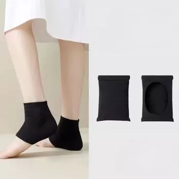 1 пара силиконовых носков, защита пятки, рукав, подушечки для пяточной шпоры, облегчение, уход за кожей подошвы, восстановление кожи, противотрещинная подушечка, носки половинной длины One Size