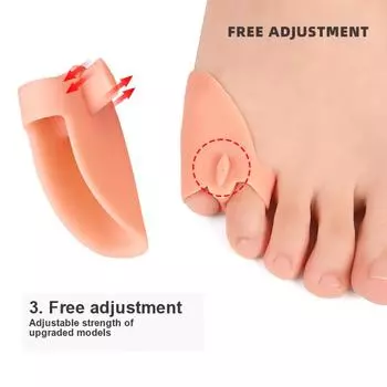 1 пара силиконовых разделителей пальцев ног для ухода за ногами для ежедневного использования