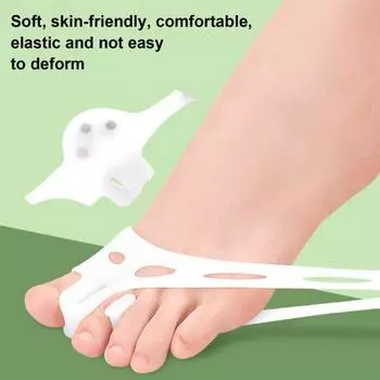 1 пара силиконовых разделителей пальцев ног для женщин, прокладки для пальцев ног, облегчение боли в ногах хаки