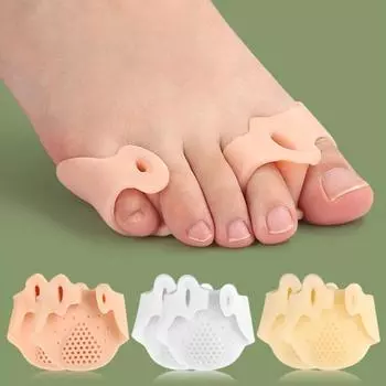 1 пара силиконовых разделителей пальцев ног, ортопедические распорки для пальцев ног, многоразовые распорки для выравнивания стопы, выпрямители для мужчин и женщин