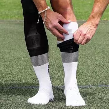 1 пара силиконовых ремешков для защиты голени для мужчин и женщин, молодежный футбол, регби, защита голени для бега, мягкие эластичные футбольные повязки на ноги чёрный