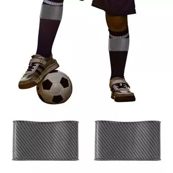 1 пара силиконовых ремешков для защиты голени для мужчин и женщин, молодежный футбол, регби, защита голени для бега, мягкие эластичные футбольные повязки на ноги