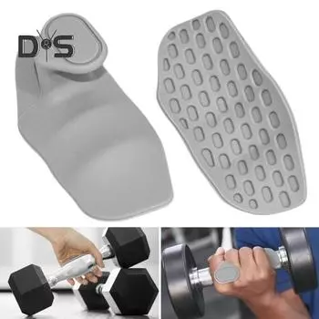 1 пара силиконовых ручек для тренировок для мужчин и женщин, нескользящие перчатки без пальцев для спортзала, подтягивания, бодибилдинга, тяжелой атлетики, становой тяги, защитные ручки для рук A