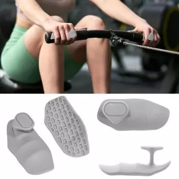 1 пара силиконовых ручек для тренировок для мужчин и женщин, нескользящие перчатки без пальцев для тренировок, подтягивания, бодибилдинга A