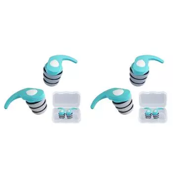 1 пара силиконовых шумоподавляющих берушей водонепроницаемых для сна и плавания(зеленый)