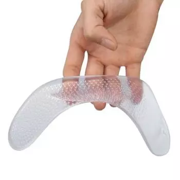 1 пара силиконовых стелек Прозрачная мягкая подошва Нескользящая Амортизация Износостойкая Арка