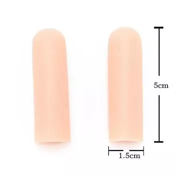 1 пара силиконовых защитных приспособлений для пальцев на пальцах ног от потрескавшейся кожи, мозолей и мозолей белый