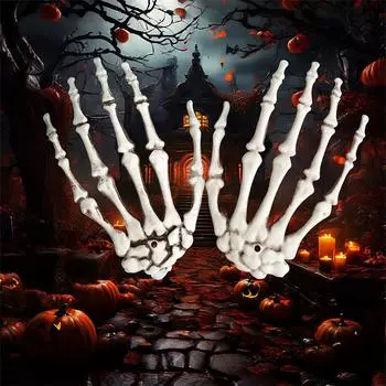 1 пара скелетов в натуральную величину, рука скелета на Хэллоуин, рука призрака на Хэллоуин