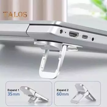 1 пара складных подставок для ноутбука, мини-размер, универсальная портативная подставка для ноутбука, регулируемый кронштейн для охлаждения чёрный