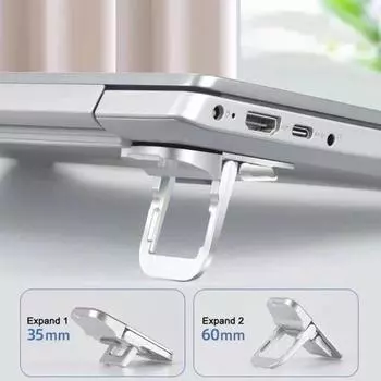 1 пара складных подставок для ноутбука, мини-размер, универсальная портативная подставка для ноутбука, регулируемая чёрный