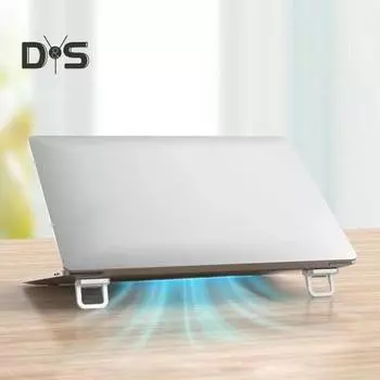 1 пара складных подставок для ноутбука, мини-размер, универсальная портативная подставка для ноутбука, регулируемый кронштейн для охлаждения серебряный