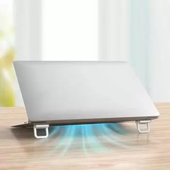 1 пара складных подставок для ноутбука, мини-размер, универсальная портативная подставка для ноутбука, регулируемый кронштейн для охлаждения чёрный