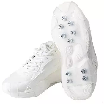 1 пара скоб для обуви, шипы для льда, чехлы для захватов, противоскользящие ручки, сцепление на снегу Black S