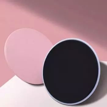 1 пара скользящих дисков для фитнеса, двусторонние, доступны из пены EVA, тренировочные скользящие диски для наращивания мышц живота, слайдер, скользящая пластина для упражнений розовый