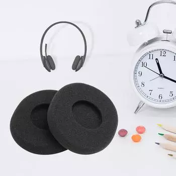 1 пара сменных амбушюров для наушников, мягкая губчатая амбушюра для гарнитуры Logitech H800