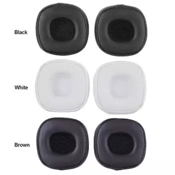 1 пара сменных амбушюров из протеиновой кожи, амбушюры для наушников, амбушюры для Marshall Major III, совместимые с Bluetooth коричневый