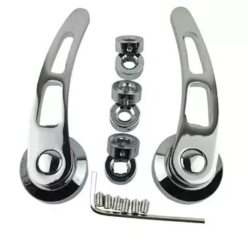 1 пара сменных дверных ручек для Hot Rod Kustom Chevy Ford Chrysler 4 1/4 комплект хромированных алюминиевых заготовок CHINA