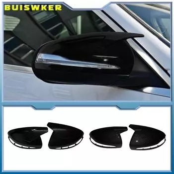 1 пара сменных крышек зеркал боковых дверей в форме рога для Mercedes-Benz E GLC SC класса W205 W213 X253 W222 W238 только для моделей с левым рулем