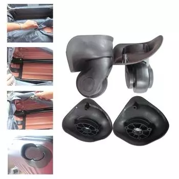 1 пара сменных роликов для чемодана своими руками, поворотные аксессуары для ремонта, бесшумные роликовые колеса для дорожной сумки S светло-серый