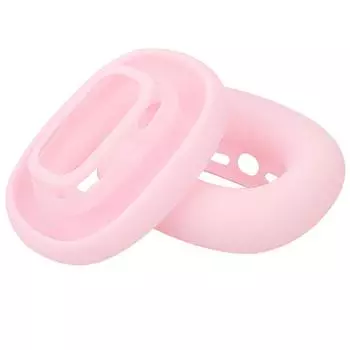 1 пара сменных силиконовых амбушюров для наушников AirPodsMax, защитный чехол для наушников розовый