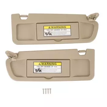 1 пара сменных солнцезащитных козырьков слева и справа с зеркалом для макияжа бежевого цвета 83280 SNA A01ZB для Civic 2006