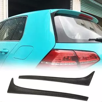 1 пара спойлеров на крышу багажника, заднее крыло, замена для Golf 7 MK7 2014-2018, авто, спойлер на заднее окно, боковые накладки на крылья