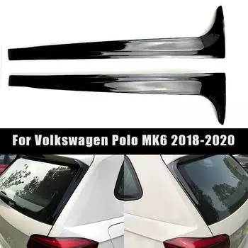 1 пара спойлеров на заднее стекло, левая и правая сторона для VW Polo MK6 2018-2020, не подходят для GTI/GTR