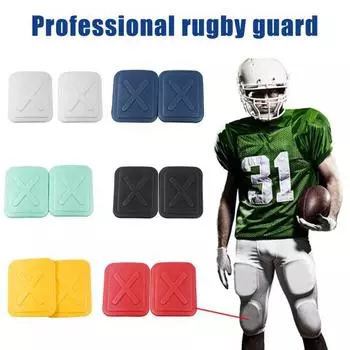 1 пара спортивных набедренных защитных накладок, легкая конструкция, ударопрочные, устойчивые к столкновениям, баскетбольные, футбольные защитные накладки белый