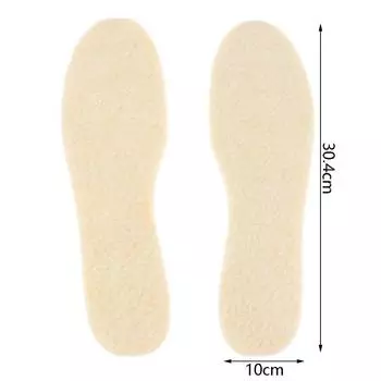 1 пара стельок из алюминиевой фольги из овечьей шерсти, зимние теплые мягкие бархатные стельки