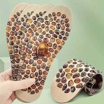 1 пара стельок с имитацией булыжника, которые можно разрезать, стельки для массажа шиацу и стельки для массажа акупунктурных точек для мужчин и женщин.