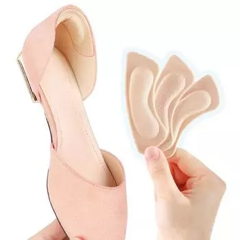 1 пара стелек для пяток, пластыри для снятия боли, противоизносные подушечки, уход за ногами, защита пяток, клейкая наклейка для задней части обуви, вставная стелька бежевый